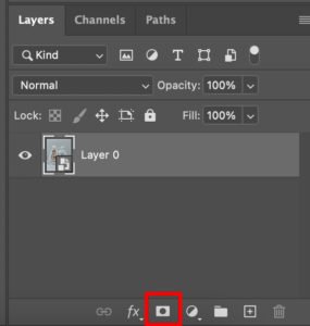 layer mask button